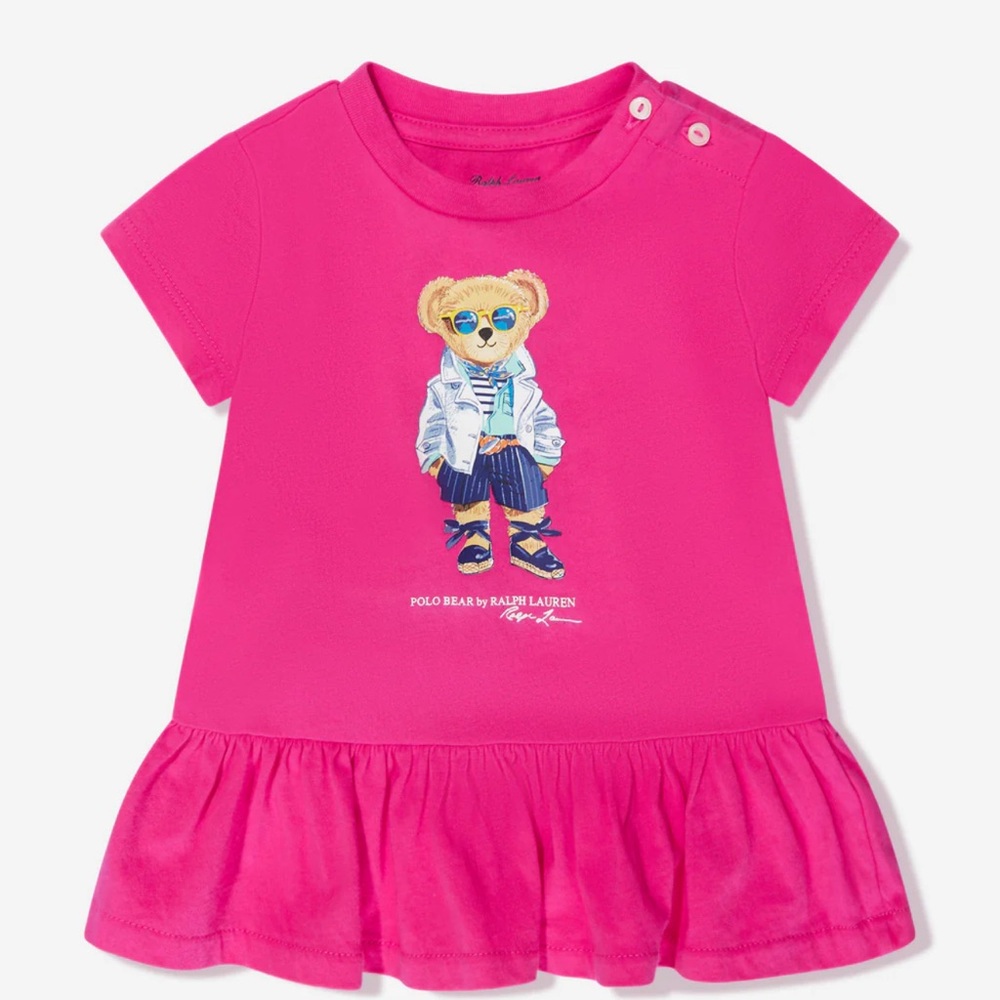 Ralph Lauren pink girls dress size 24 months NWT